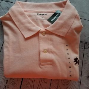 Express Peach Polo - NWT